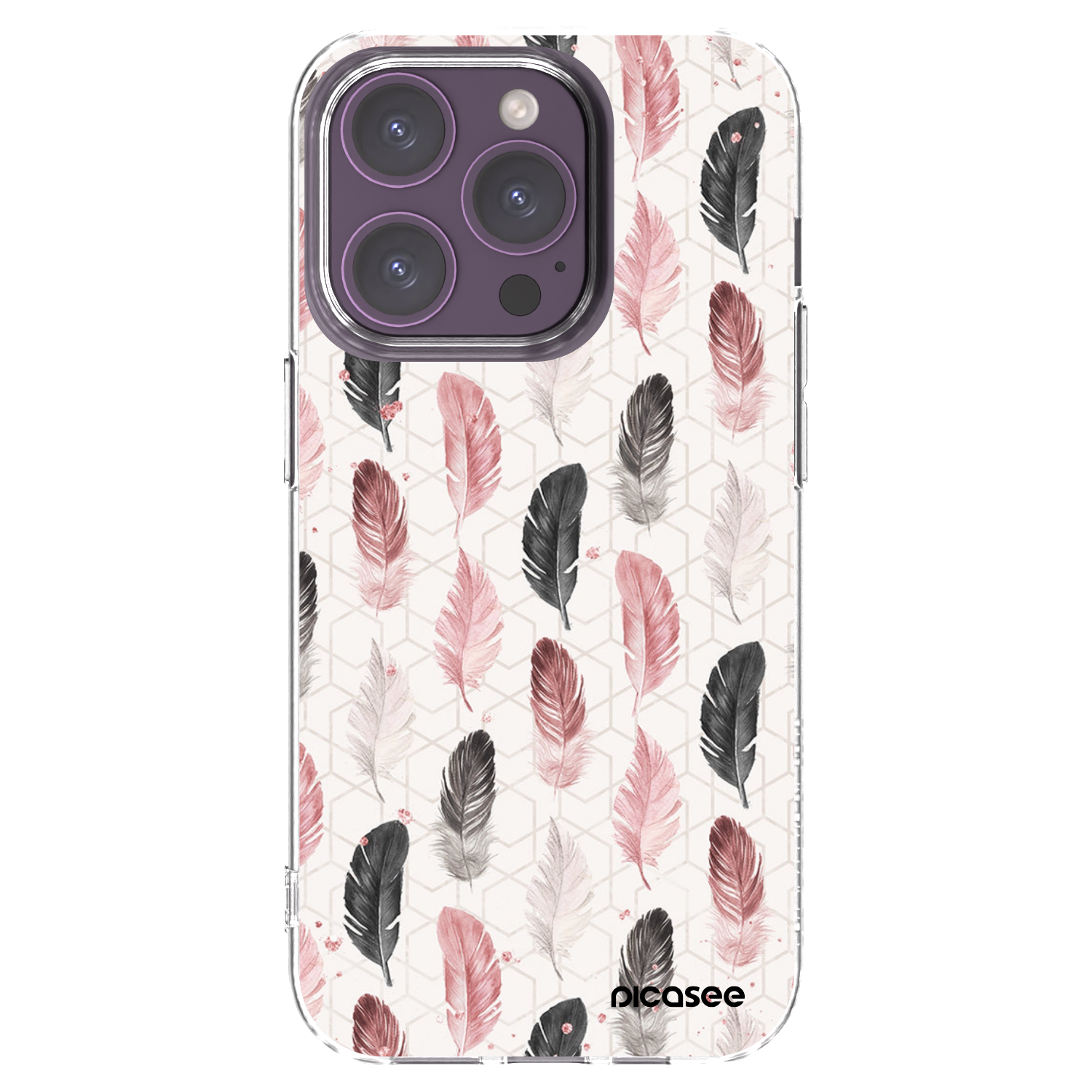 Picasee silikonový průhledný obal pro Apple iPhone 14 Pro - Pírka 2