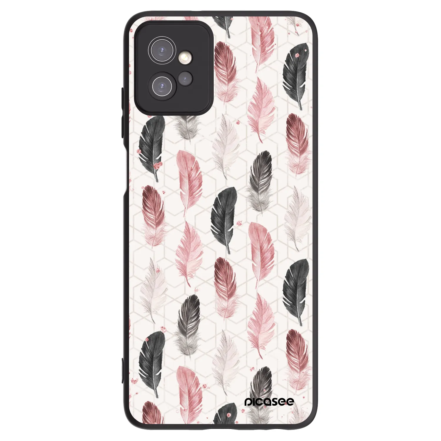 Picasee silikonový černý obal pro Motorola Moto G32 - Pírka 2