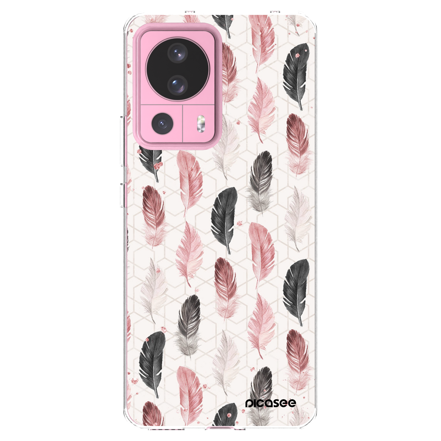 Picasee silikonový průhledný obal pro Xiaomi 13 Lite - Pírka 2