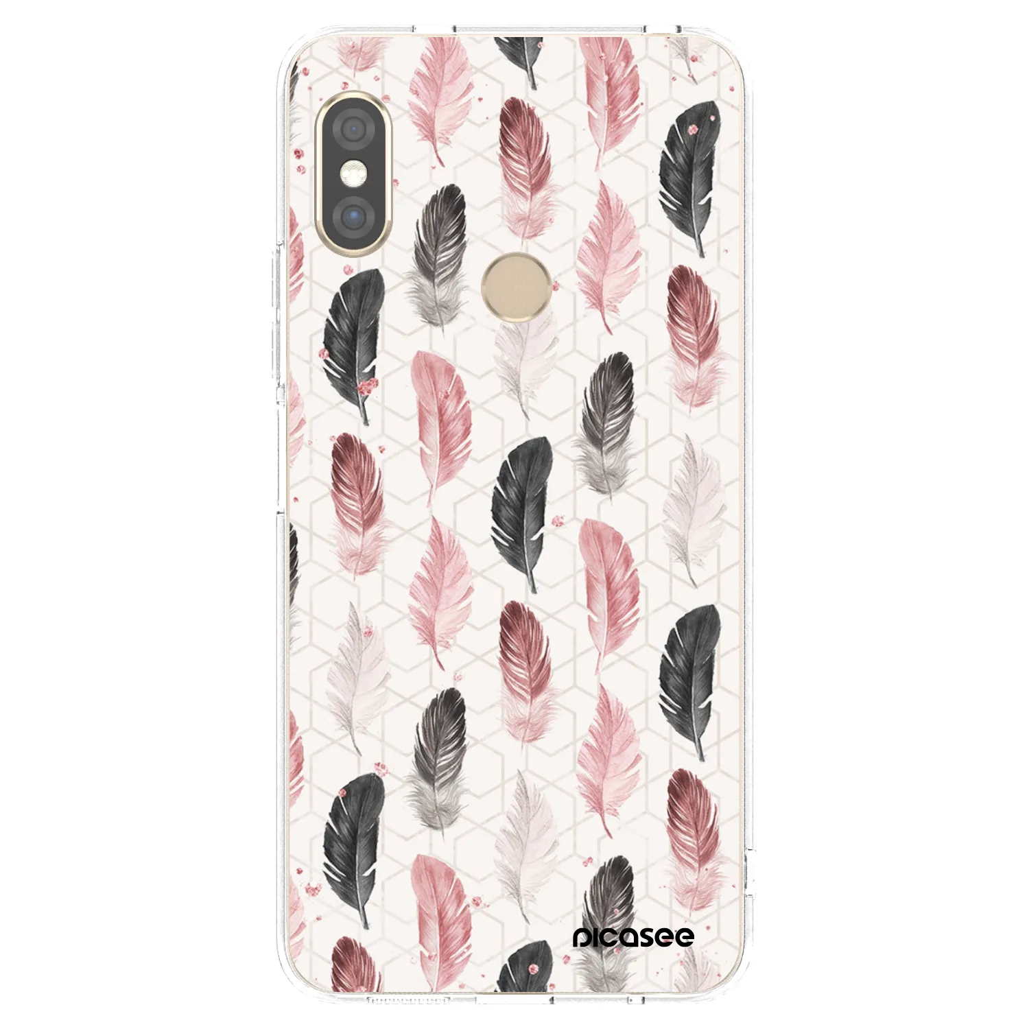 Picasee silikonový průhledný obal pro Xiaomi Redmi Note 5 Global - Pírka 2