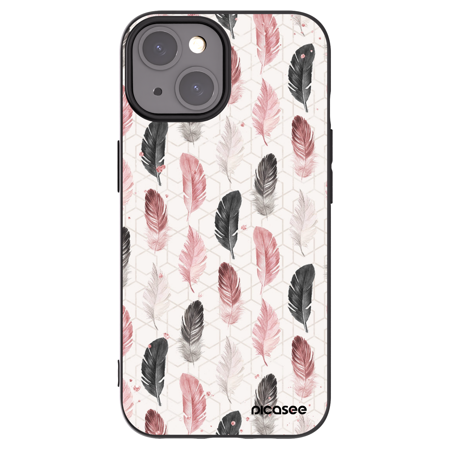 Picasee silikonový černý obal pro Apple iPhone 15 - Pírka 2