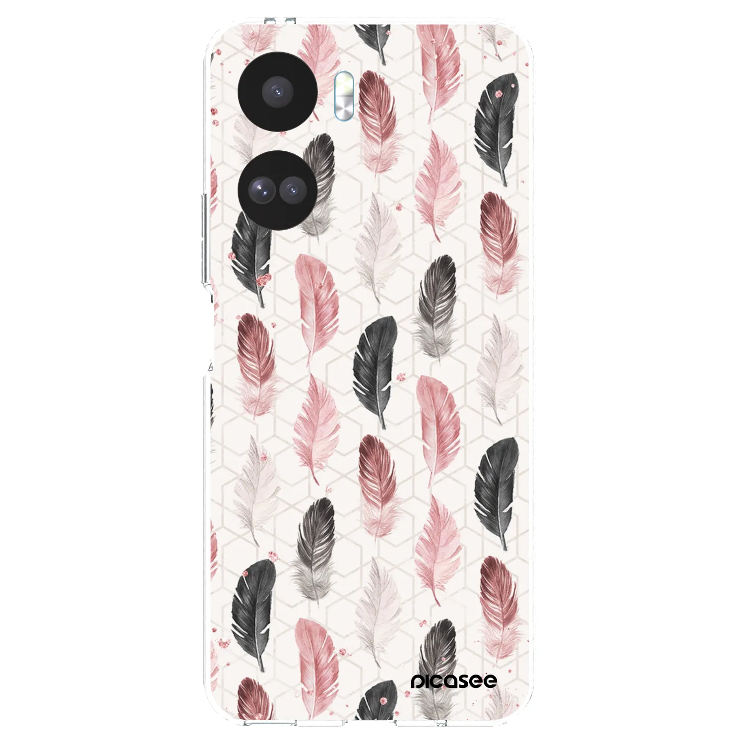 Picasee silikonový průhledný obal pro Honor 90 Lite 5G - Pírka 2