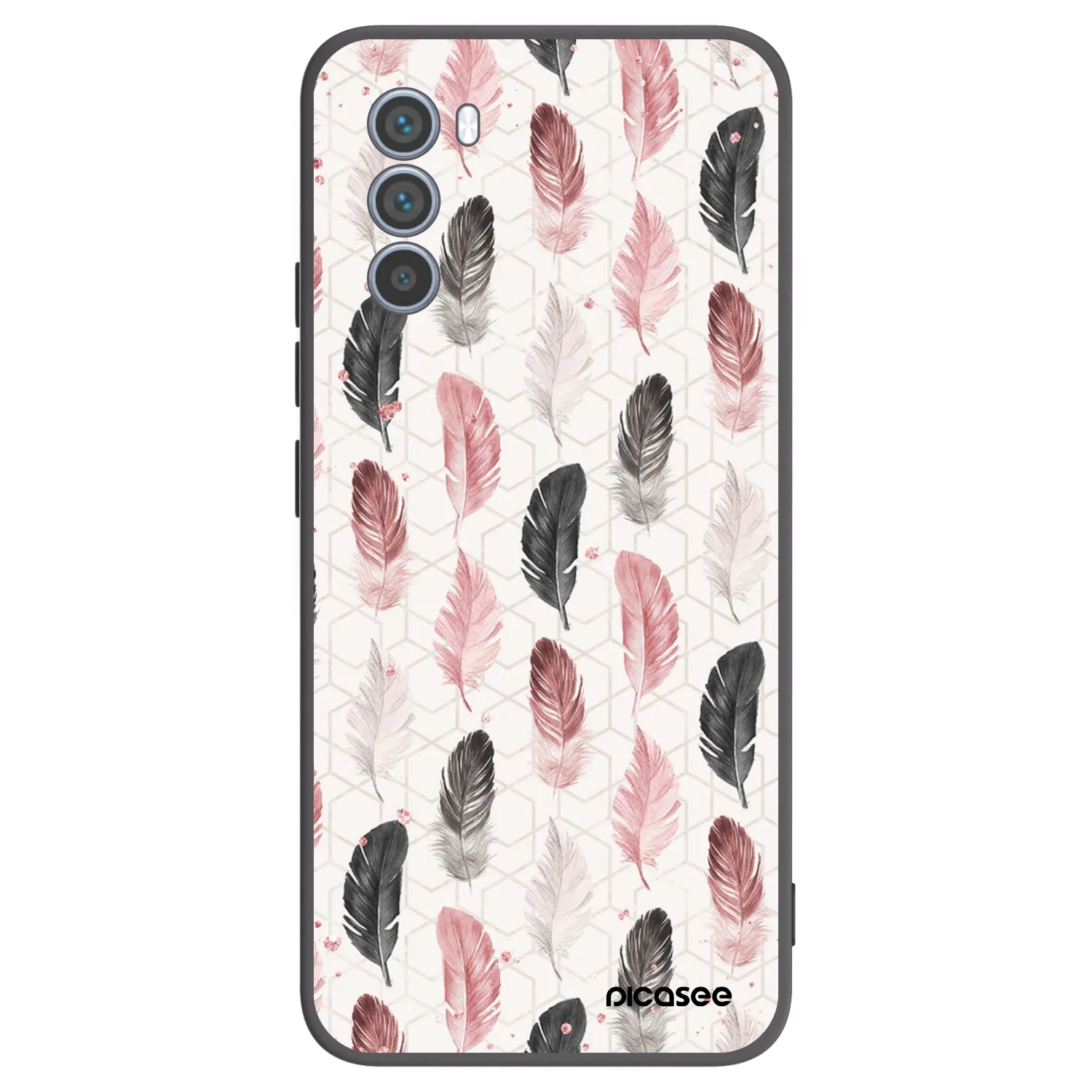 Picasee silikonový černý obal pro Motorola Moto G62 - Pírka 2