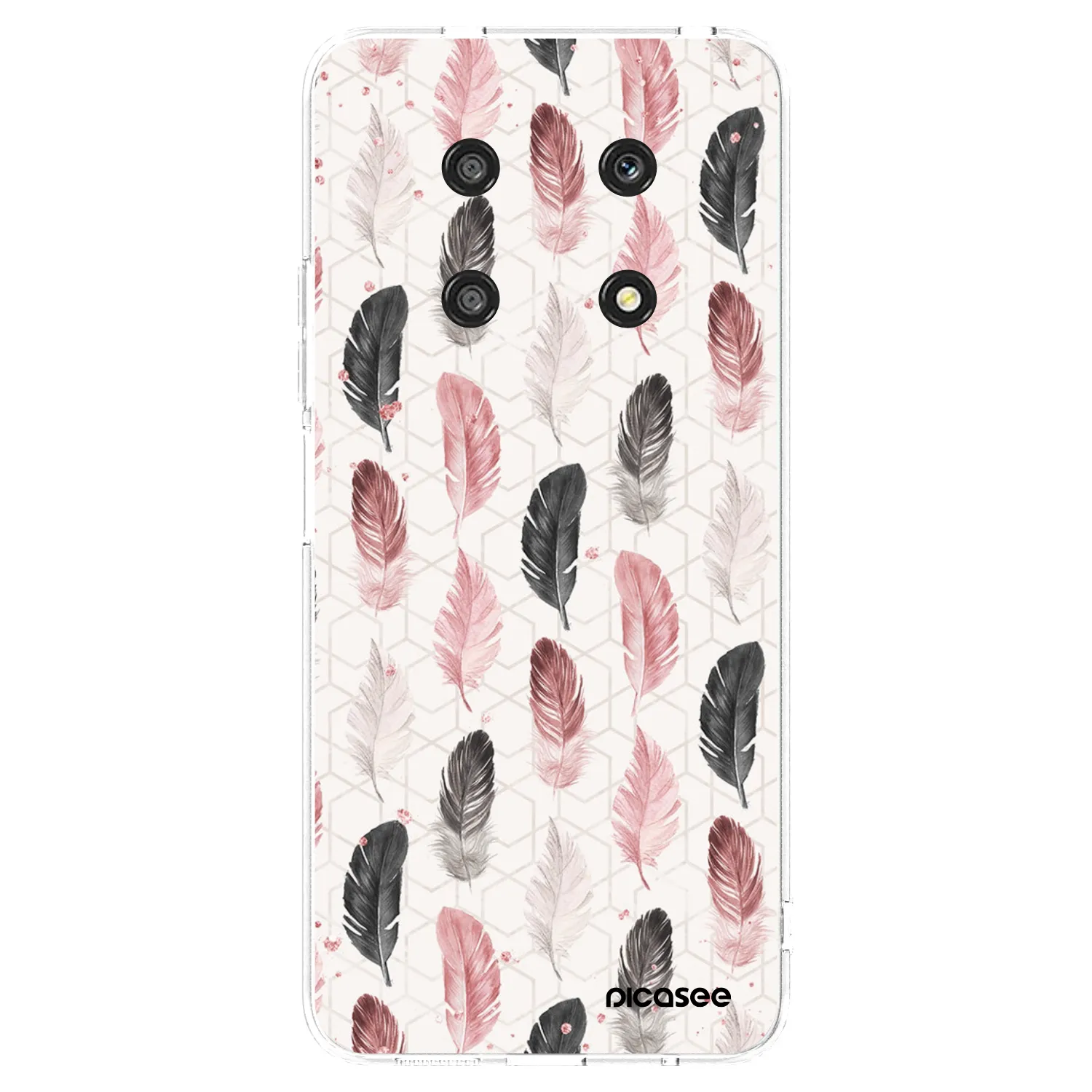 Picasee silikonový průhledný obal pro Honor Magic4 Lite 5G - Pírka 2