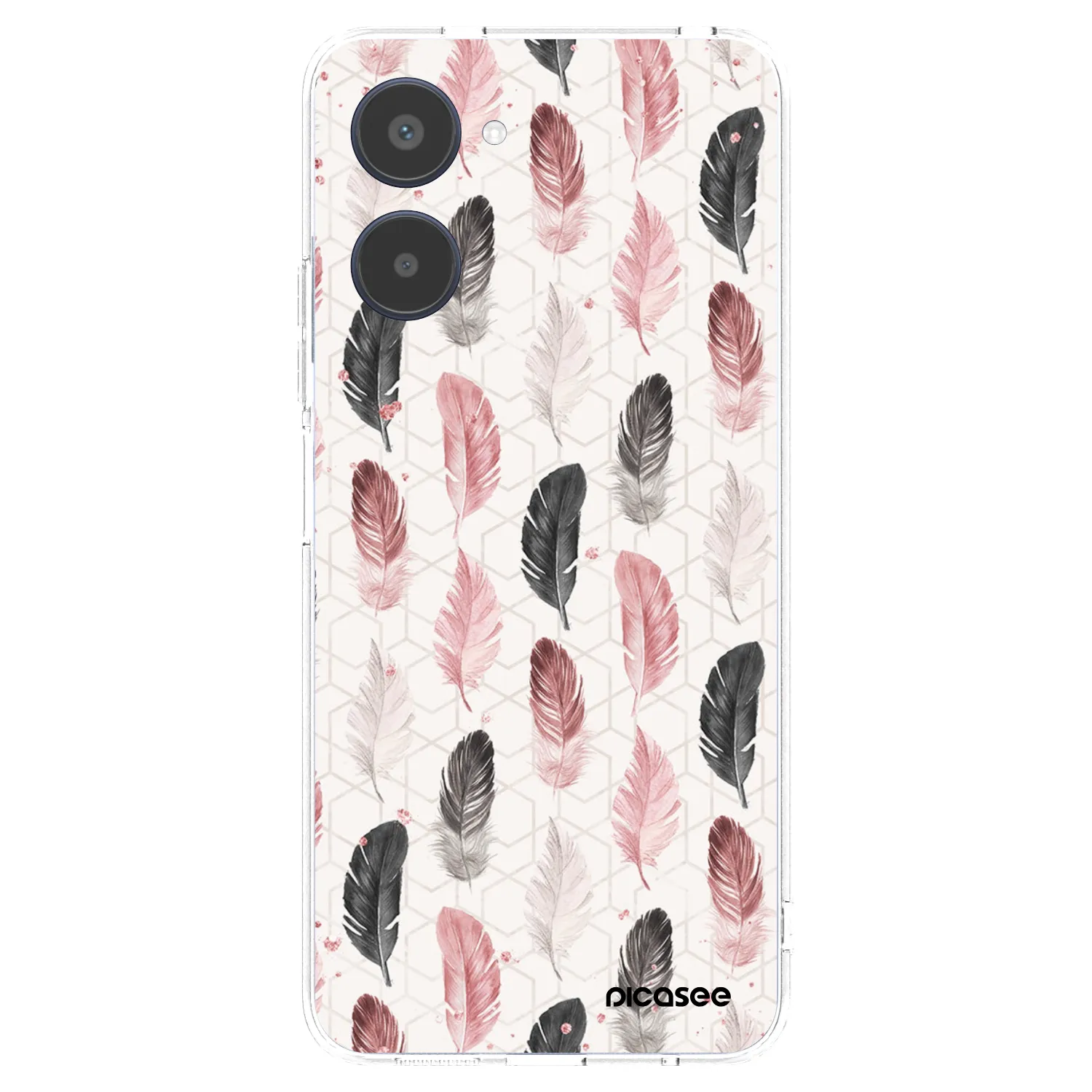 Picasee silikonový průhledný obal pro Realme 10 4G - Pírka 2