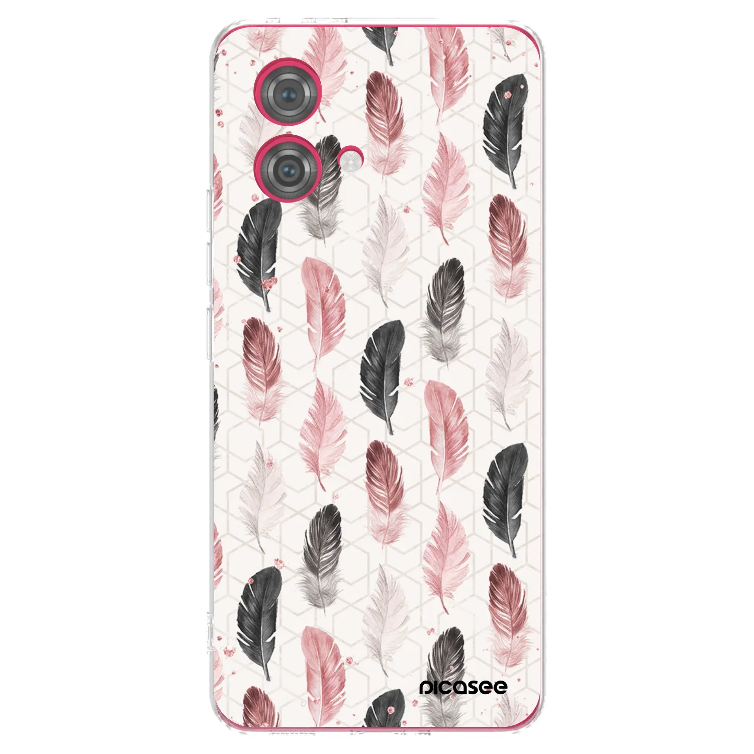 Picasee silikonový průhledný obal pro Motorola Moto G84 5G - Pírka 2