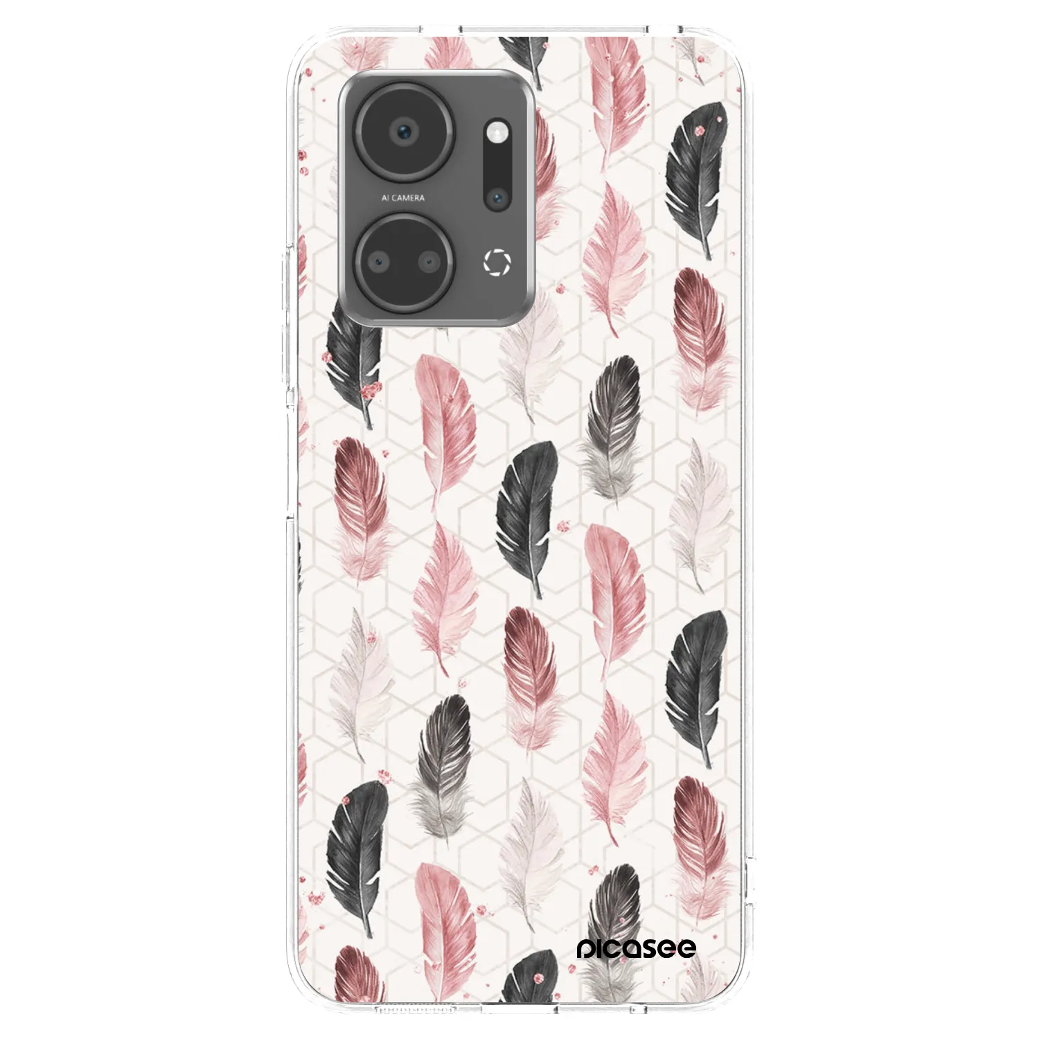 Picasee silikonový průhledný obal pro Honor X7a - Pírka 2