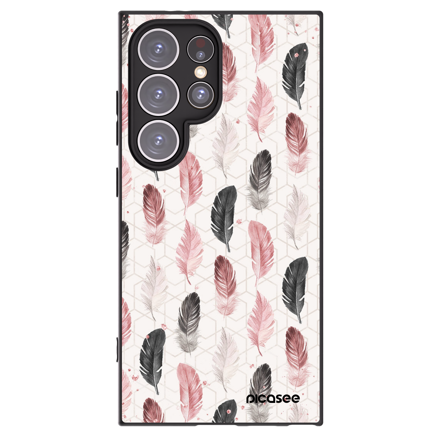 Picasee silikonový černý obal pro Samsung Galaxy S24 Ultra S928B 5G - Pírka 2