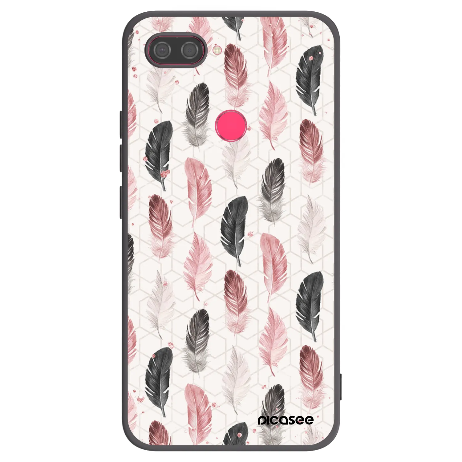 Picasee silikonový černý obal pro Xiaomi Mi 8 Lite - Pírka 2