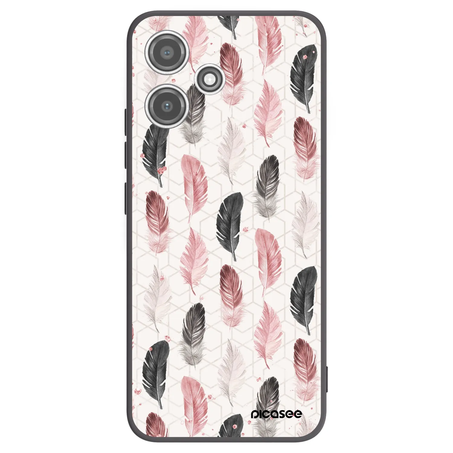 Picasee silikonový černý obal pro Xiaomi Redmi 12 5G - Pírka 2