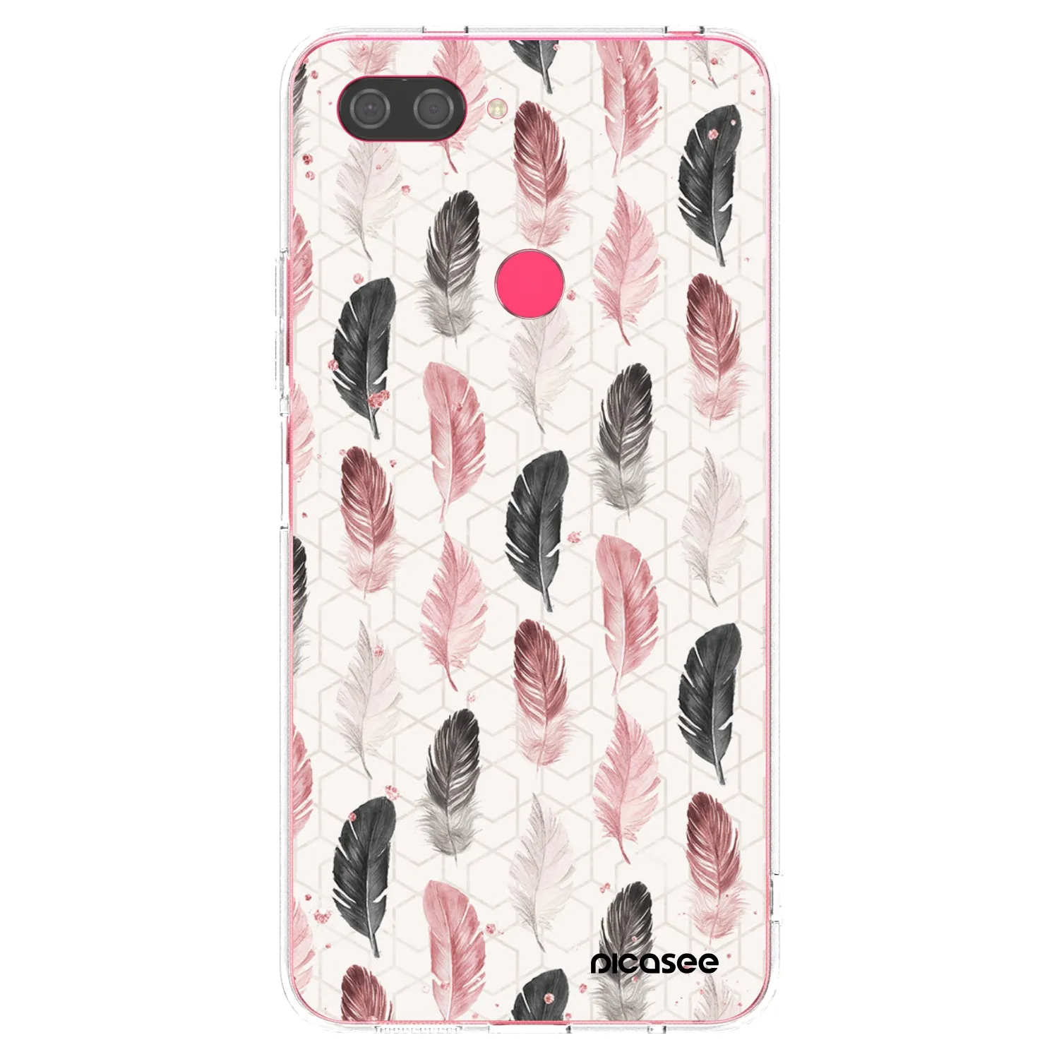 Picasee silikonový průhledný obal pro Xiaomi Mi 8 Lite - Pírka 2