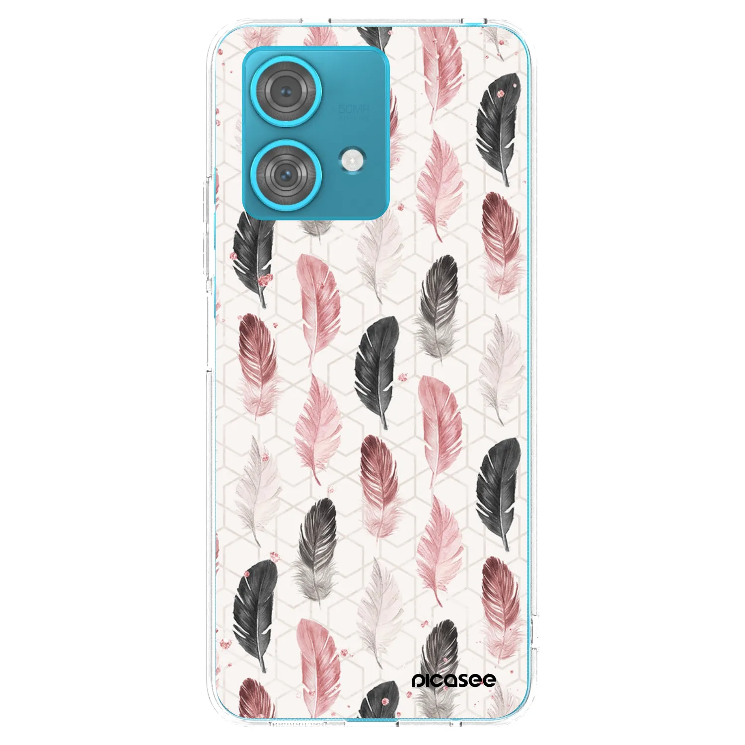 Picasee silikonový průhledný obal pro Motorola Edge 40 Neo - Pírka 2