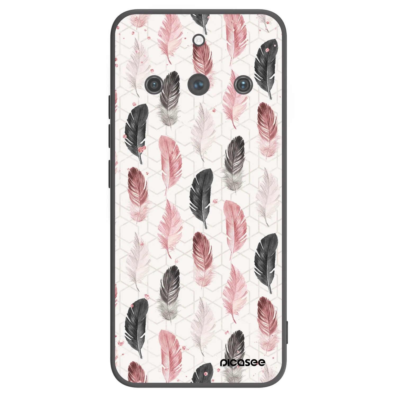 Picasee silikonový černý obal pro Realme 11 Pro+ - Pírka 2