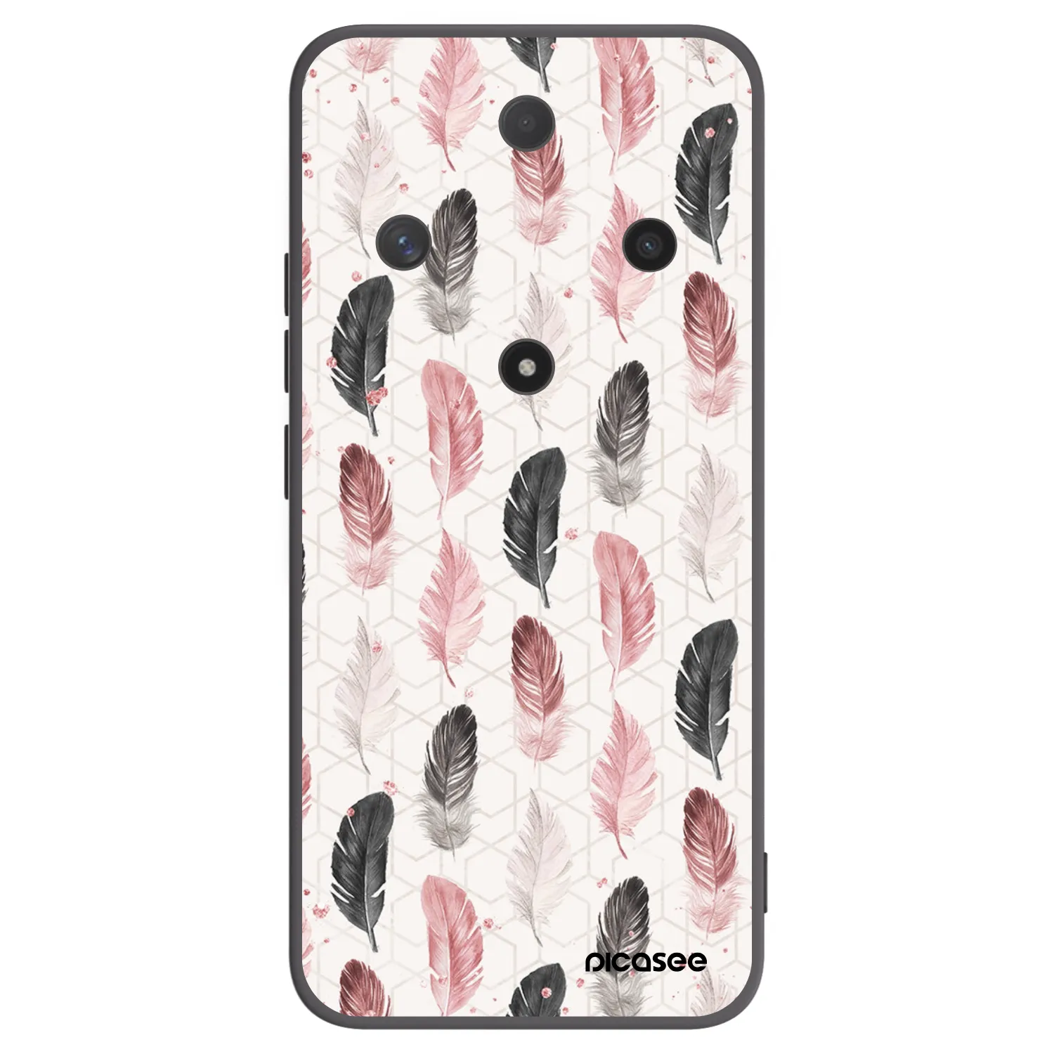 Picasee silikonový černý obal pro Honor Magic6 Lite 5G - Pírka 2
