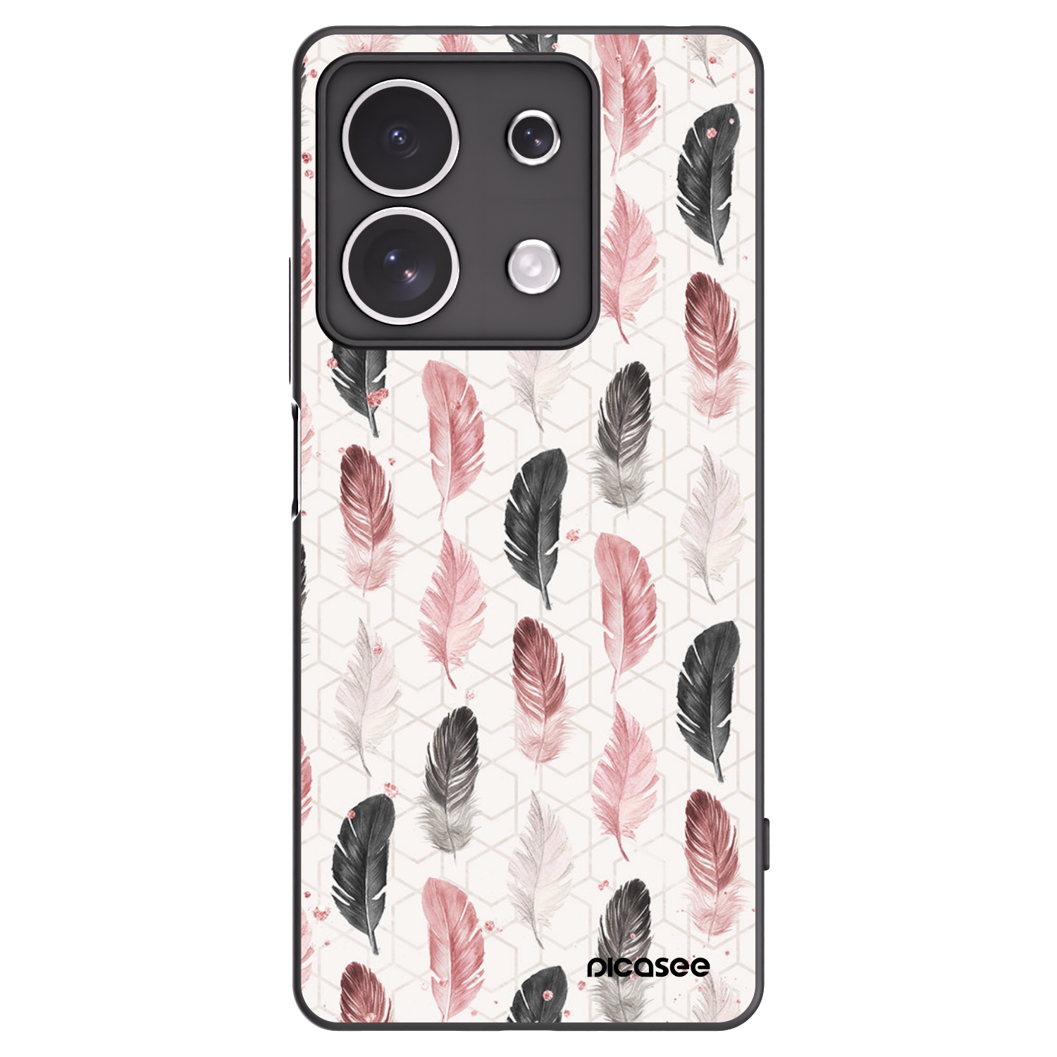 Picasee silikonový černý obal pro Xiaomi Redmi Note 13 4G - Pírka 2