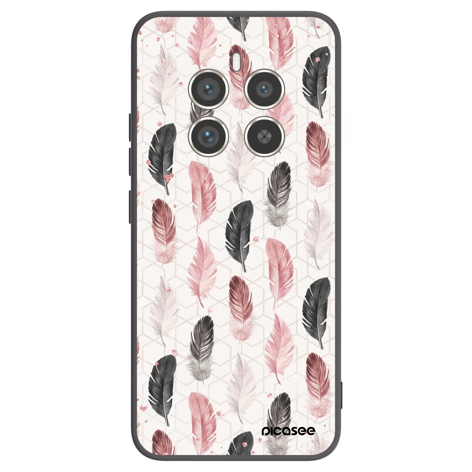 Picasee silikonový černý obal pro Realme 12 Pro 5G - Pírka 2
