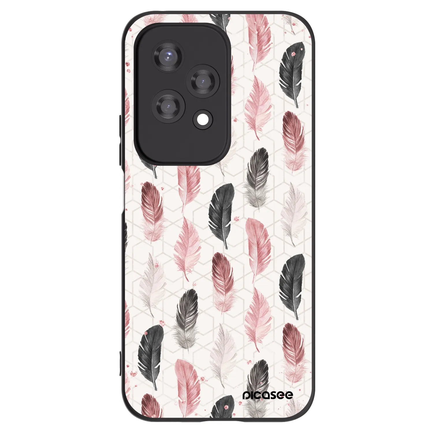 Picasee silikonový černý obal pro Honor 200 Lite - Pírka 2