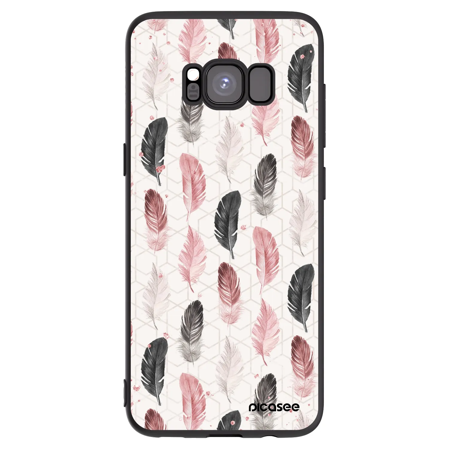 Picasee silikonový černý obal pro Samsung Galaxy S8 G950F - Pírka 2