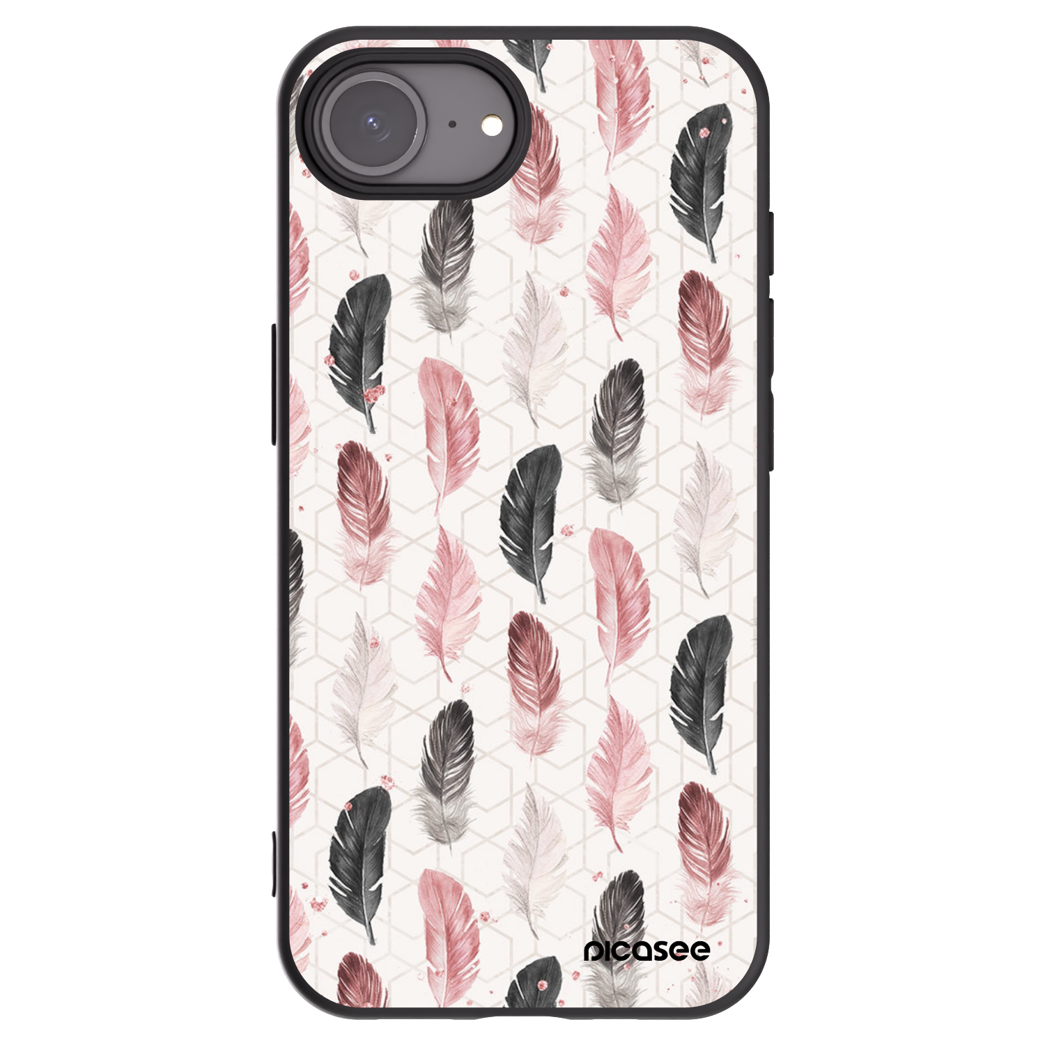 Picasee silikonový černý obal pro Apple iPhone 16e - Pírka 2