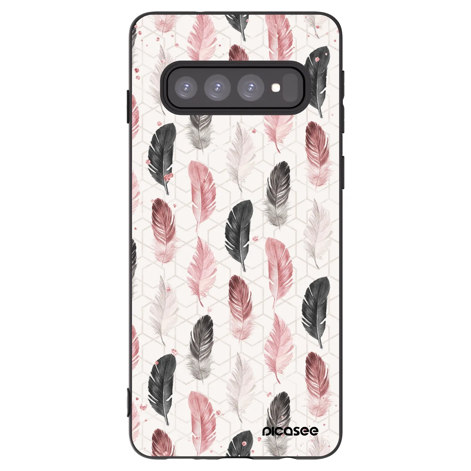 Picasee silikonový černý obal pro Samsung Galaxy S10 G973 - Pírka 2