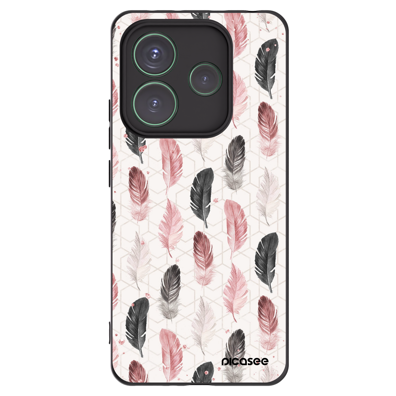 Picasee silikonový černý obal pro Xiaomi Redmi Note 14 5G - Pírka 2