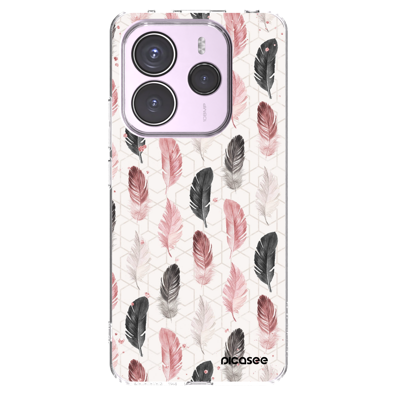 Picasee silikonový průhledný obal pro Xiaomi Redmi Note 14 5G - Pírka 2