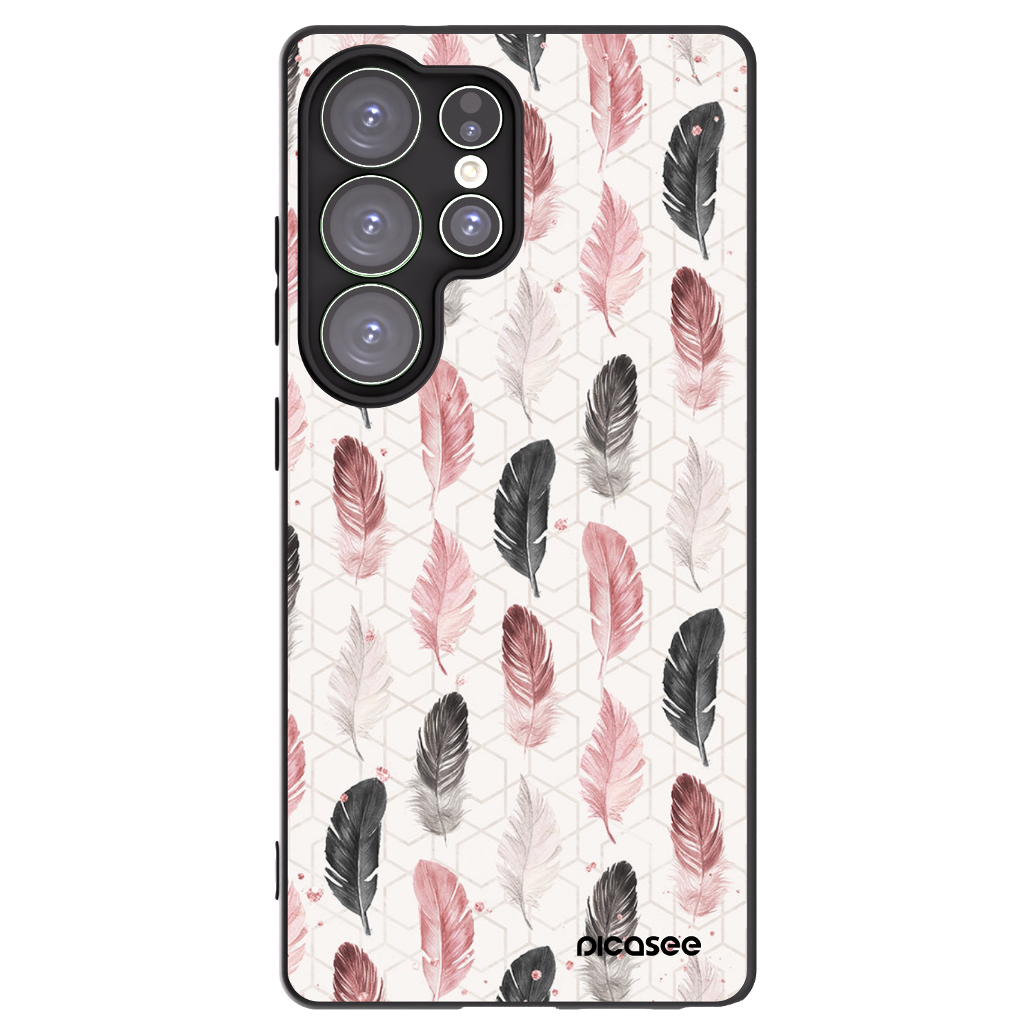 Picasee silikonový černý obal pro Samsung Galaxy S25 Ultra 5G - Pírka 2