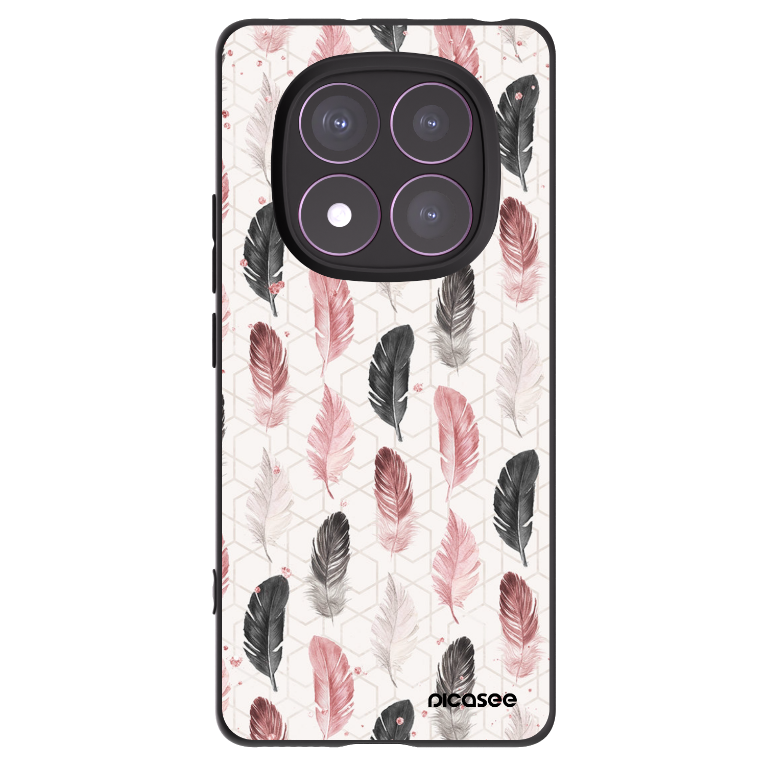 Picasee silikonový černý obal pro Xiaomi Redmi Note 14 Pro 4G - Pírka 2