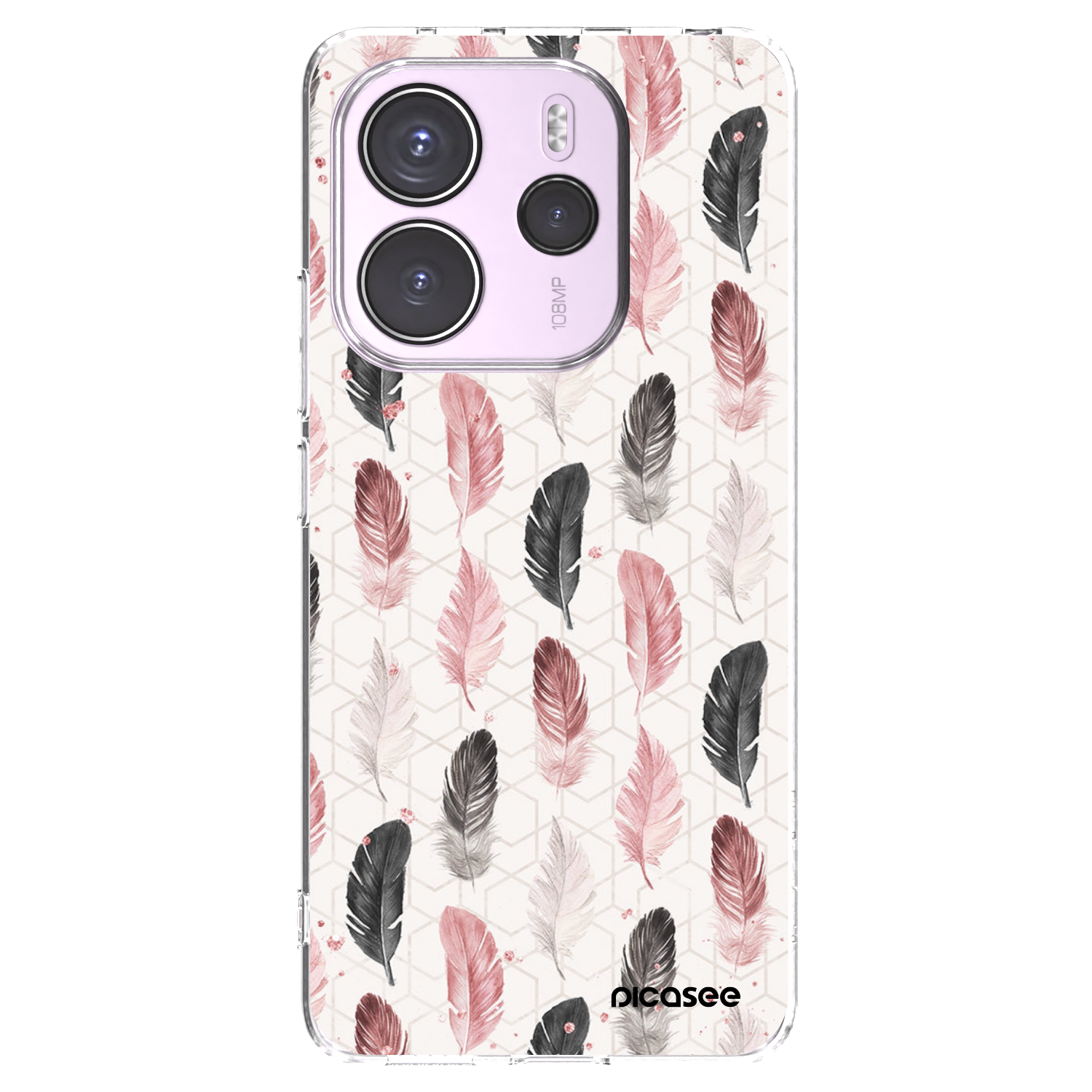 Picasee silikonový průhledný obal pro Xiaomi Redmi Note 14 4G - Pírka 2