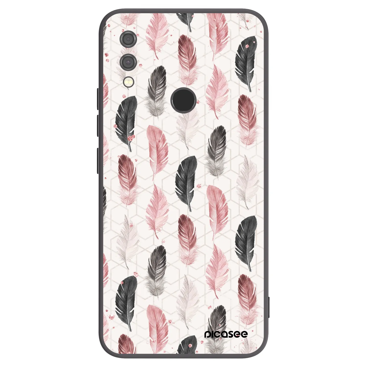 Picasee silikonový černý obal pro Xiaomi Redmi Note 7 - Pírka 2