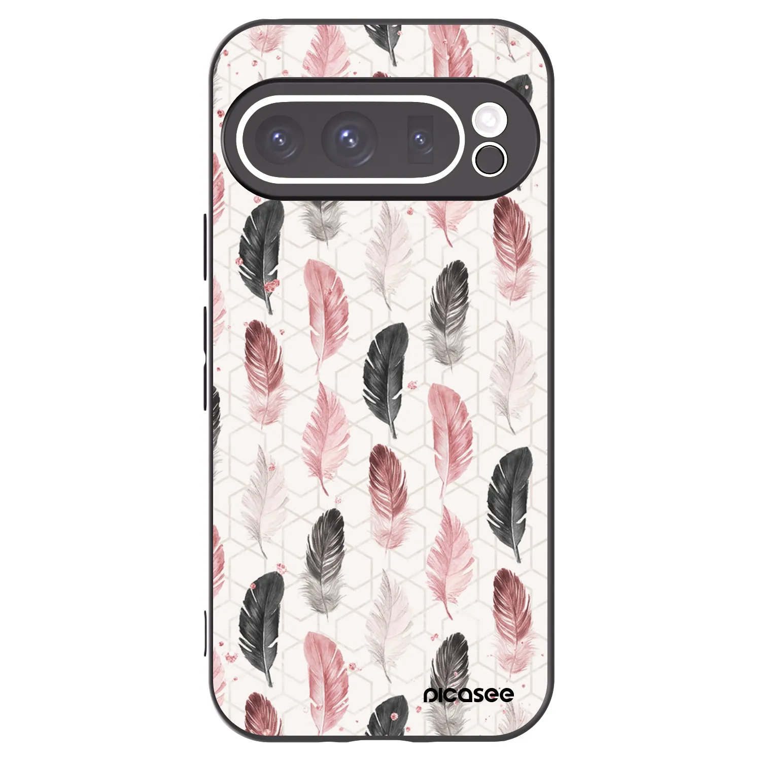 Picasee silikonový černý obal pro Google Pixel 9 Pro - Pírka 2