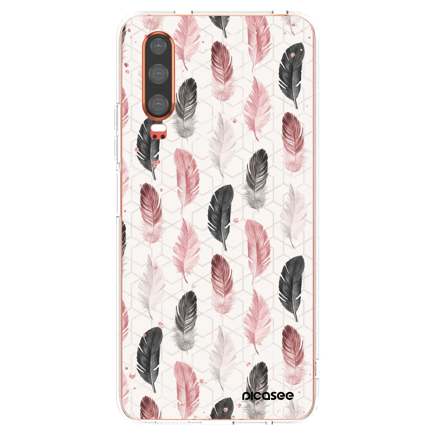 Picasee silikonový průhledný obal pro Huawei P30 - Pírka 2