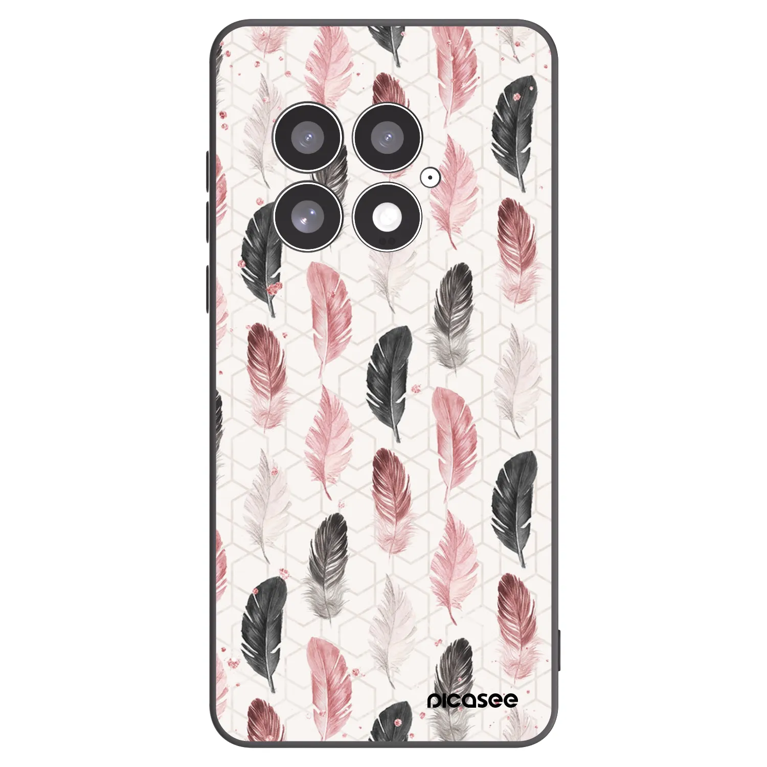 Picasee silikonový černý obal pro OnePlus 13 5G - Pírka 2