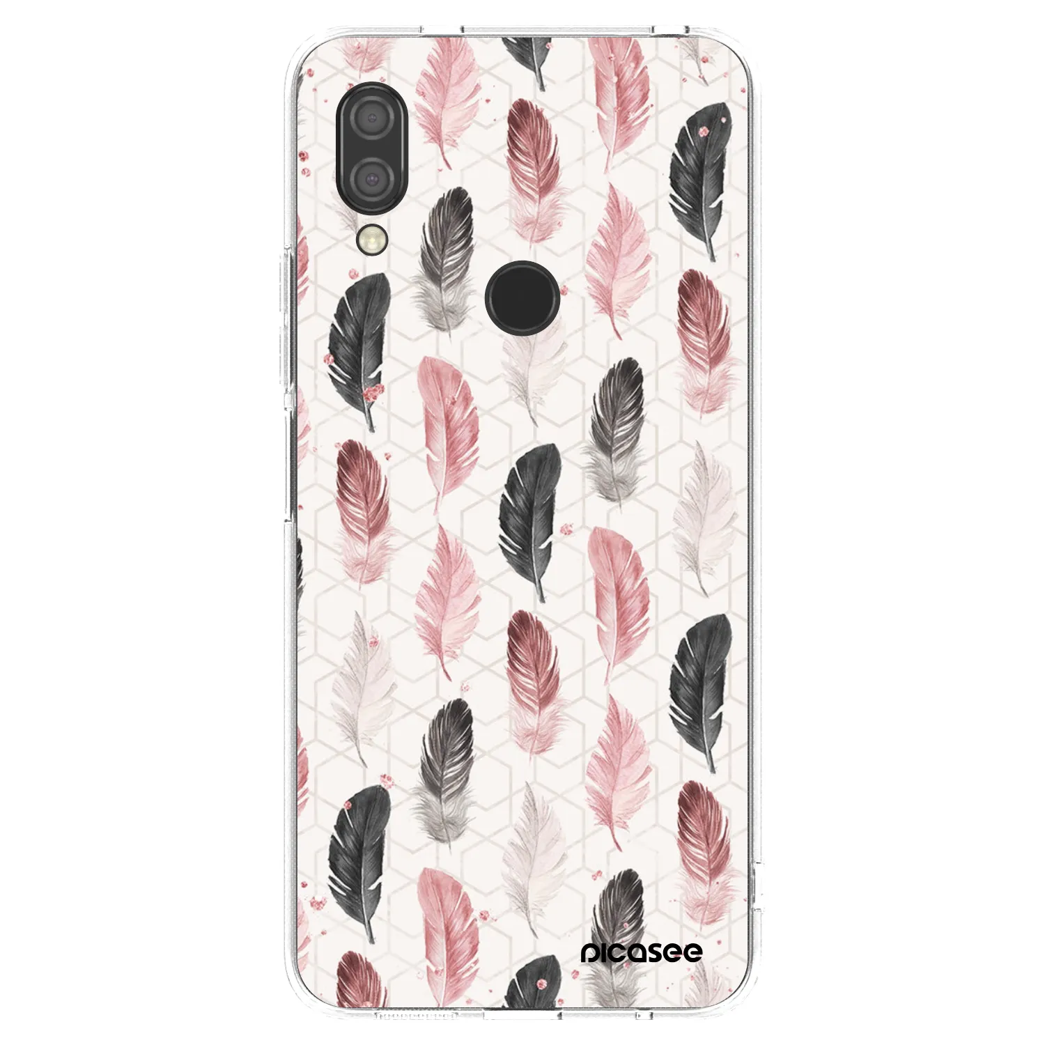 Picasee silikonový průhledný obal pro Xiaomi Redmi 7 - Pírka 2