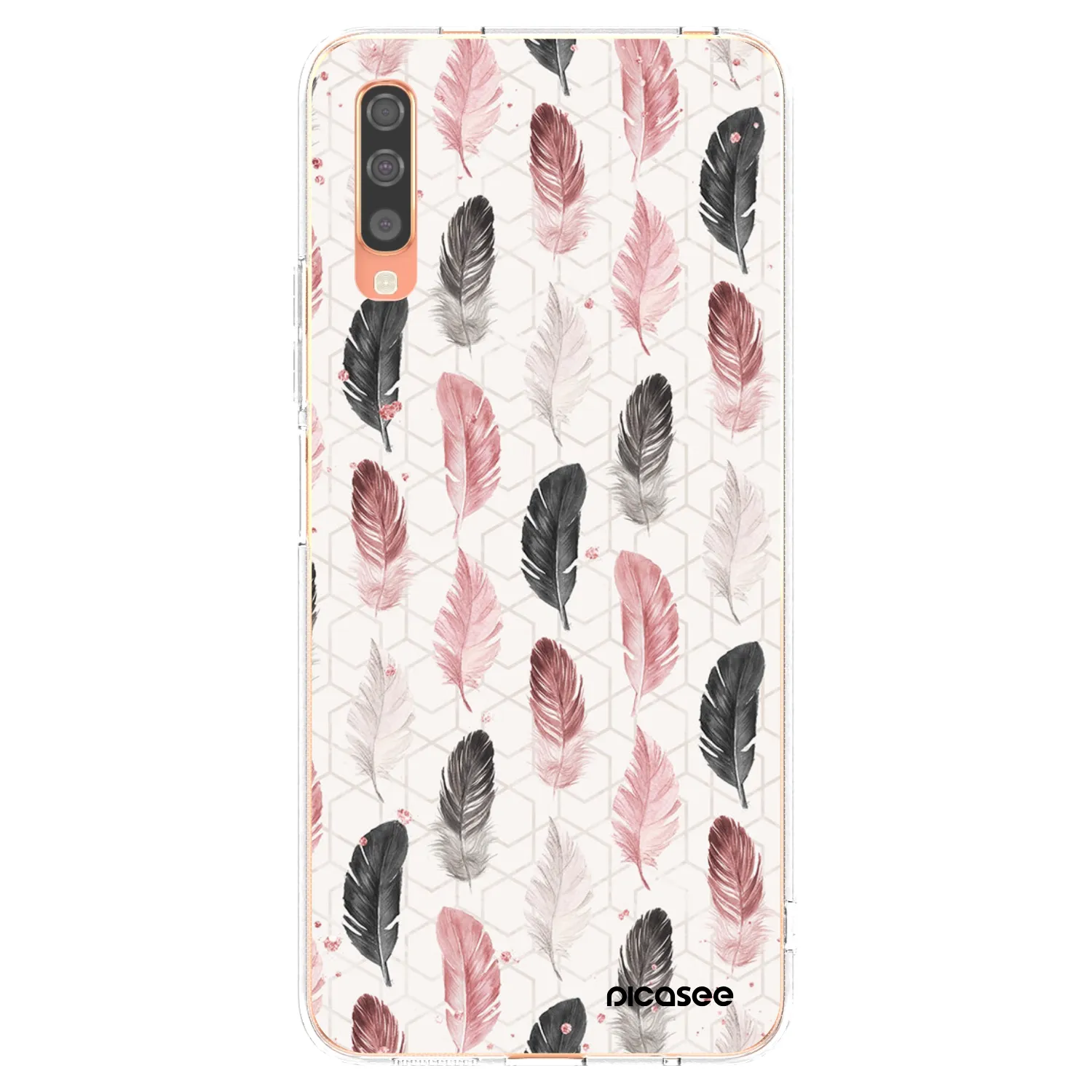 Picasee silikonový průhledný obal pro Samsung Galaxy A70 A705F - Pírka 2