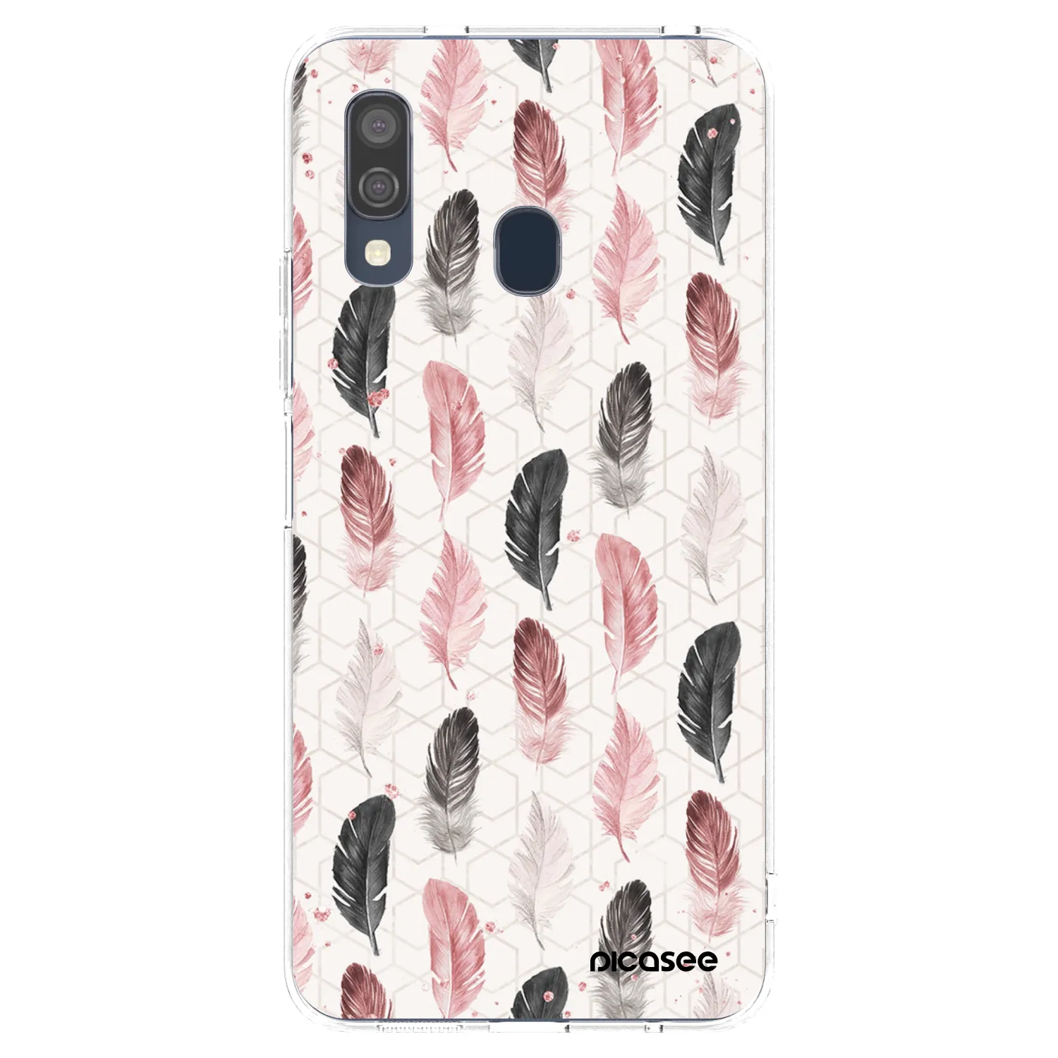Picasee silikonový průhledný obal pro Samsung Galaxy A40 A405F - Pírka 2