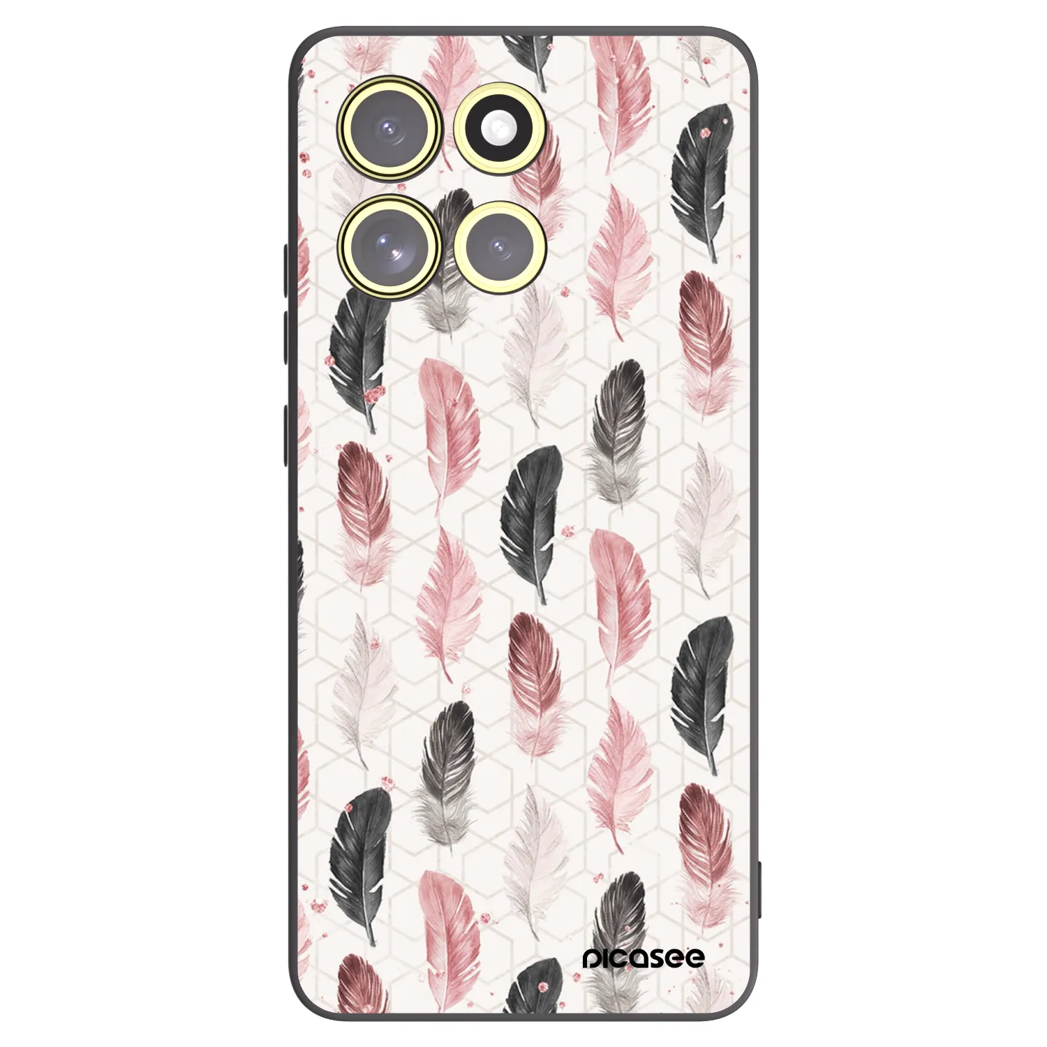 Picasee silikonový černý obal pro Motorola Moto G86 5G - Pírka 2