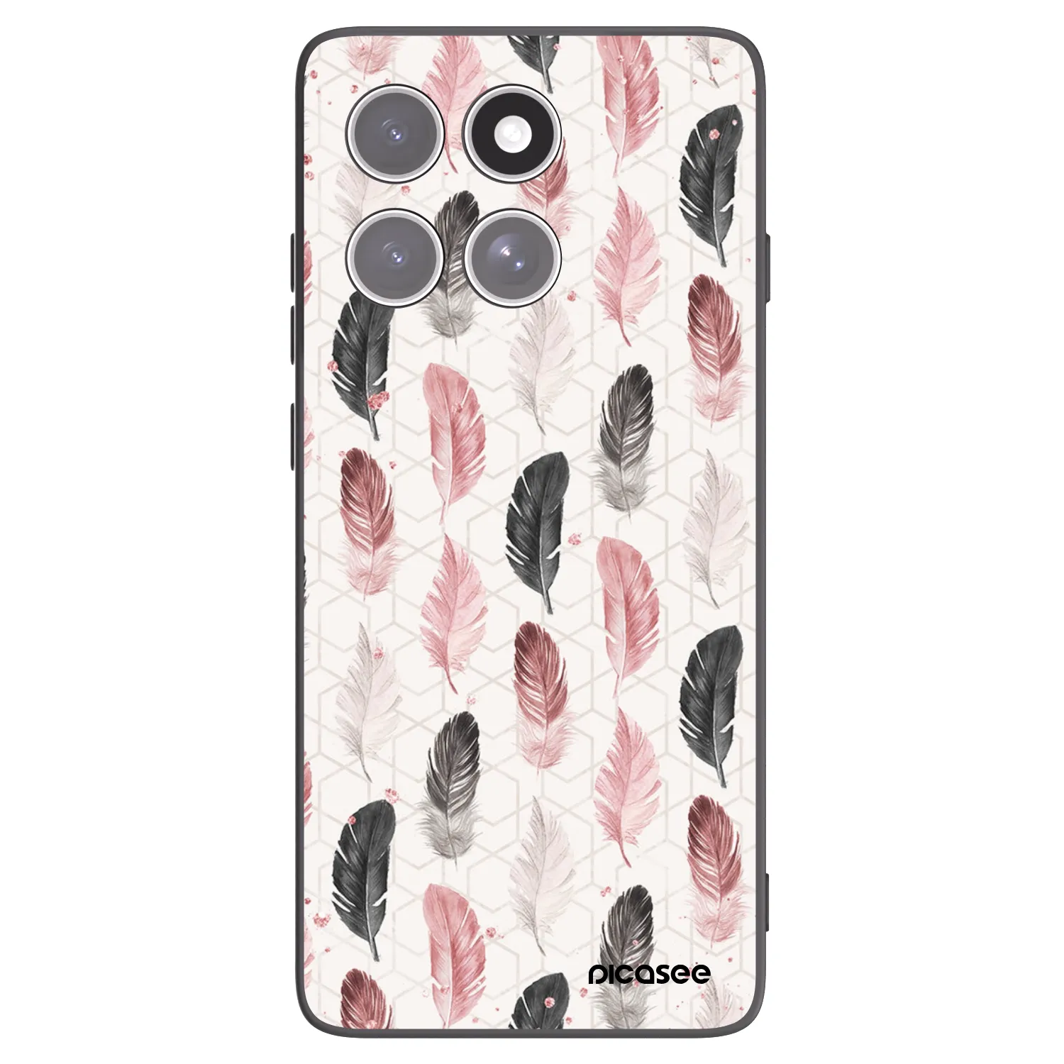 Picasee silikonový černý obal pro Motorola Edge 60 Fusion - Pírka 2