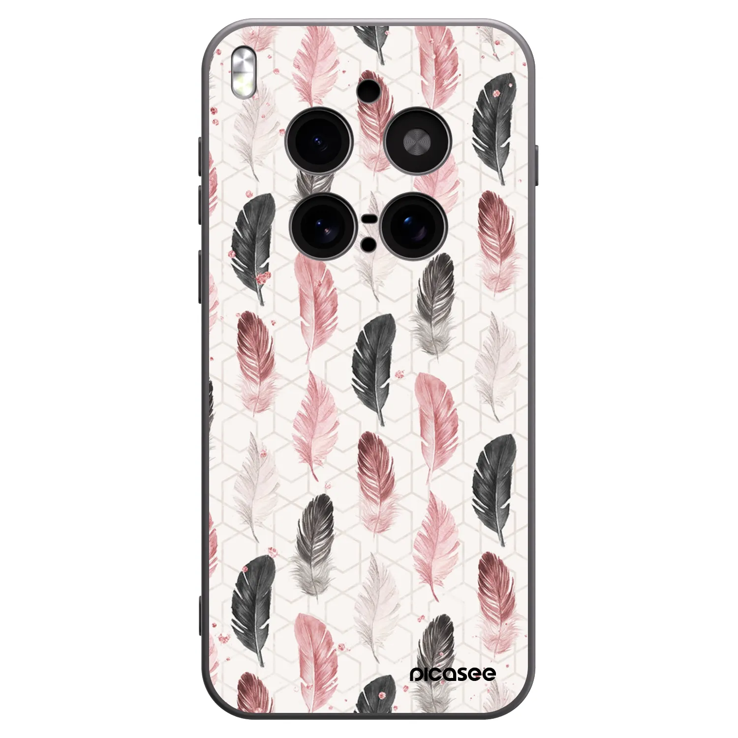Picasee silikonový černý obal pro Vivo X300 Pro - Pírka 2