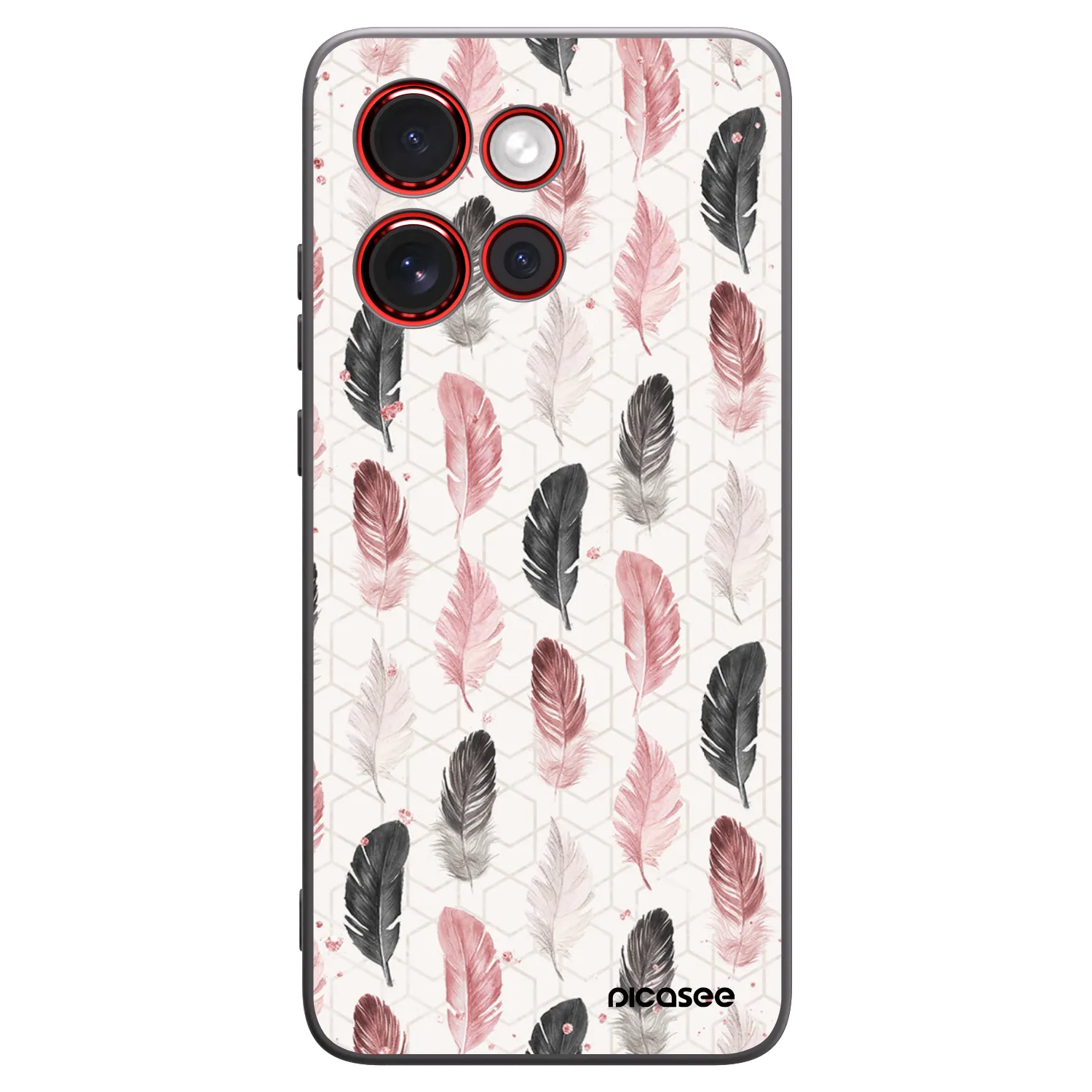 Picasee silikonový černý obal pro Motorola Edge 60 Neo 5G - Pírka 2