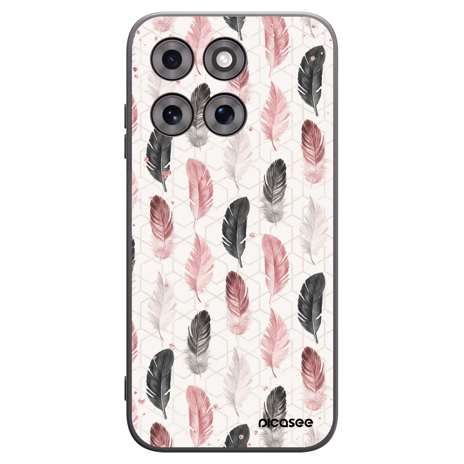 Picasee silikonový černý obal pro Motorola Moto G77 - Pírka 2