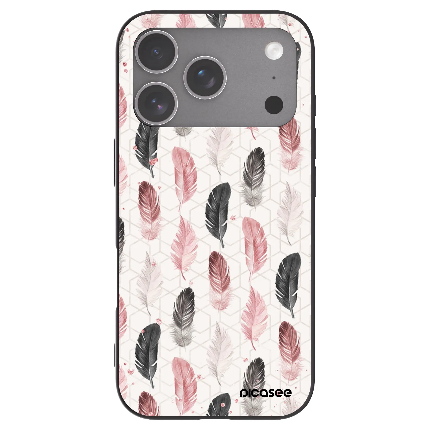 Picasee silikonový černý obal pro Apple iPhone 18 Pro - Pírka 2