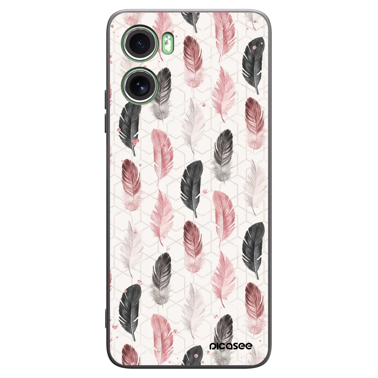 Picasee silikonový černý obal pro Motorola Moto G06 - Pírka 2