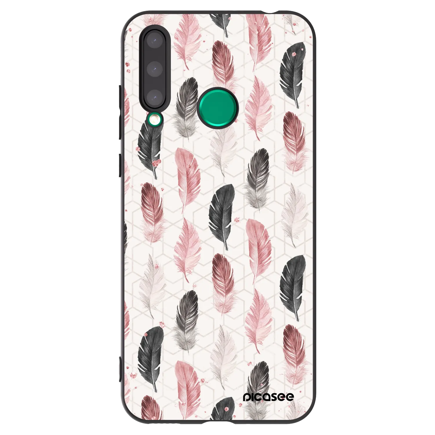 Picasee silikonový černý obal pro Honor 20 Lite - Pírka 2