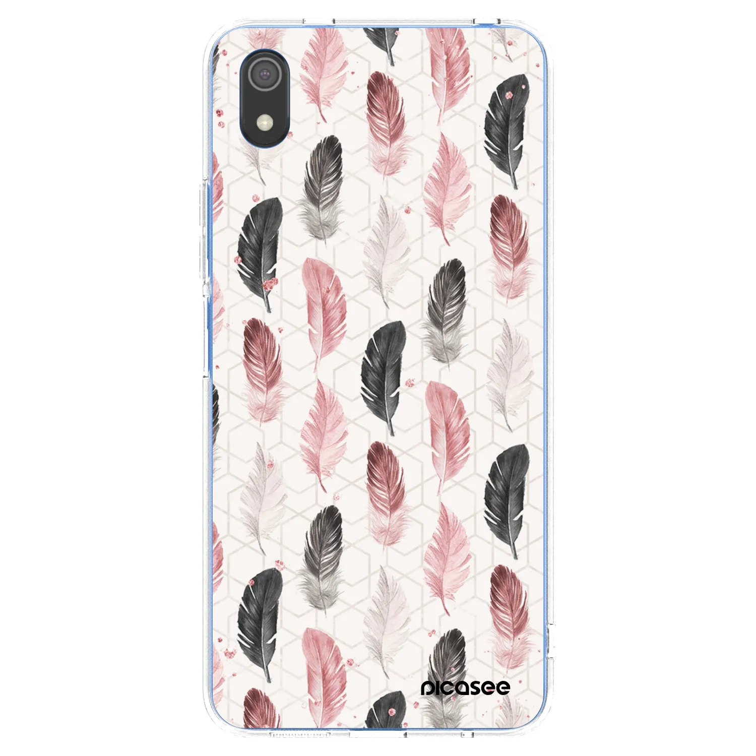 Picasee silikonový průhledný obal pro Xiaomi Redmi 7A - Pírka 2