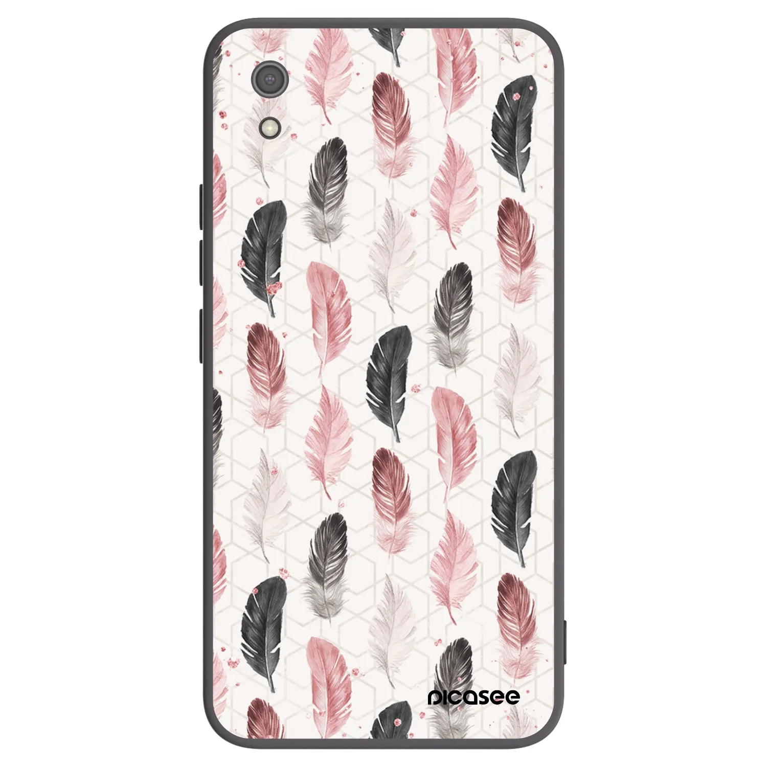 Picasee silikonový černý obal pro Xiaomi Redmi 7A - Pírka 2