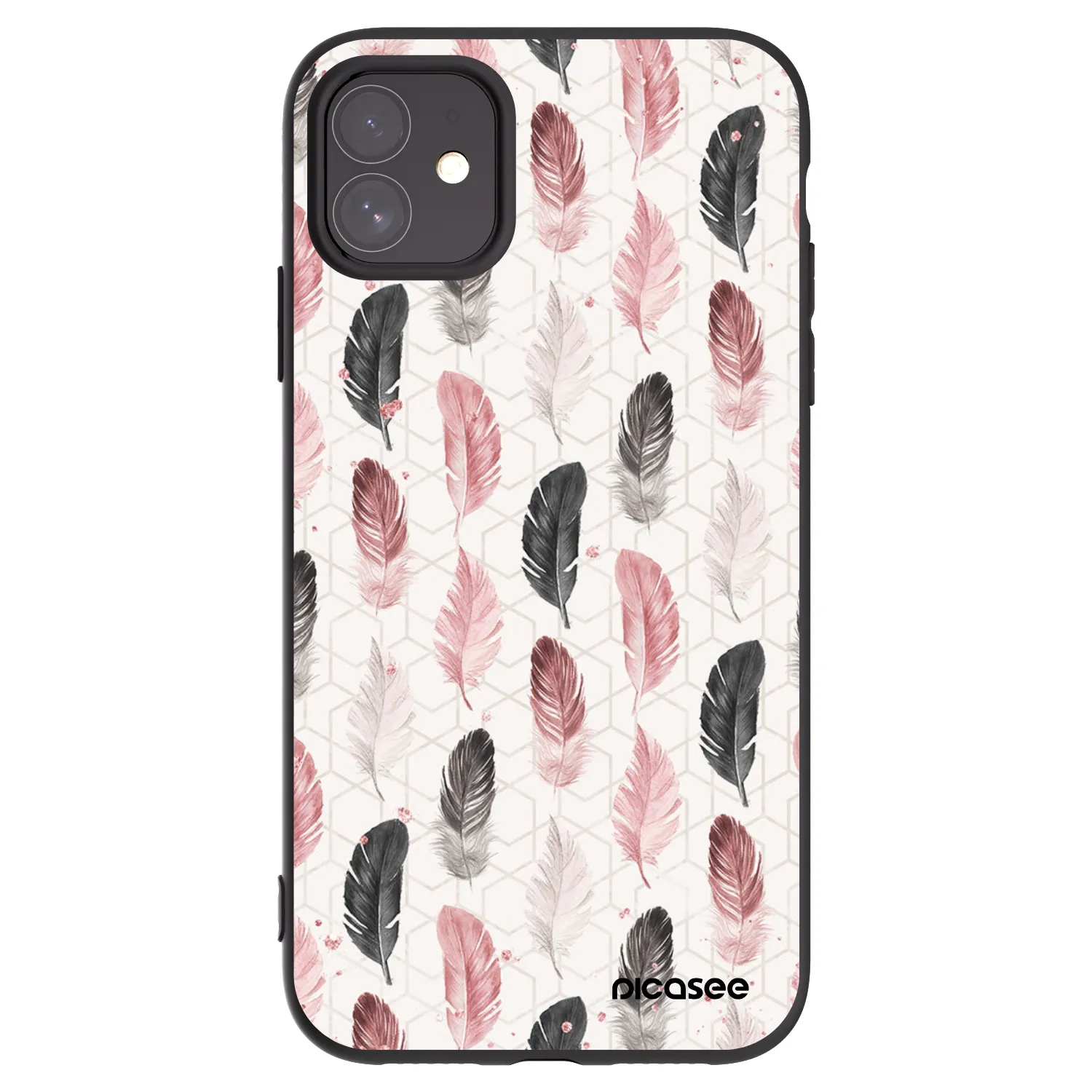 Picasee silikonový černý obal pro Apple iPhone 11 - Pírka 2