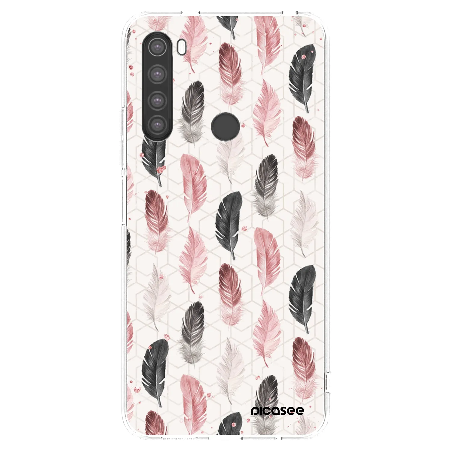 Picasee silikonový průhledný obal pro Xiaomi Redmi Note 8 - Pírka 2