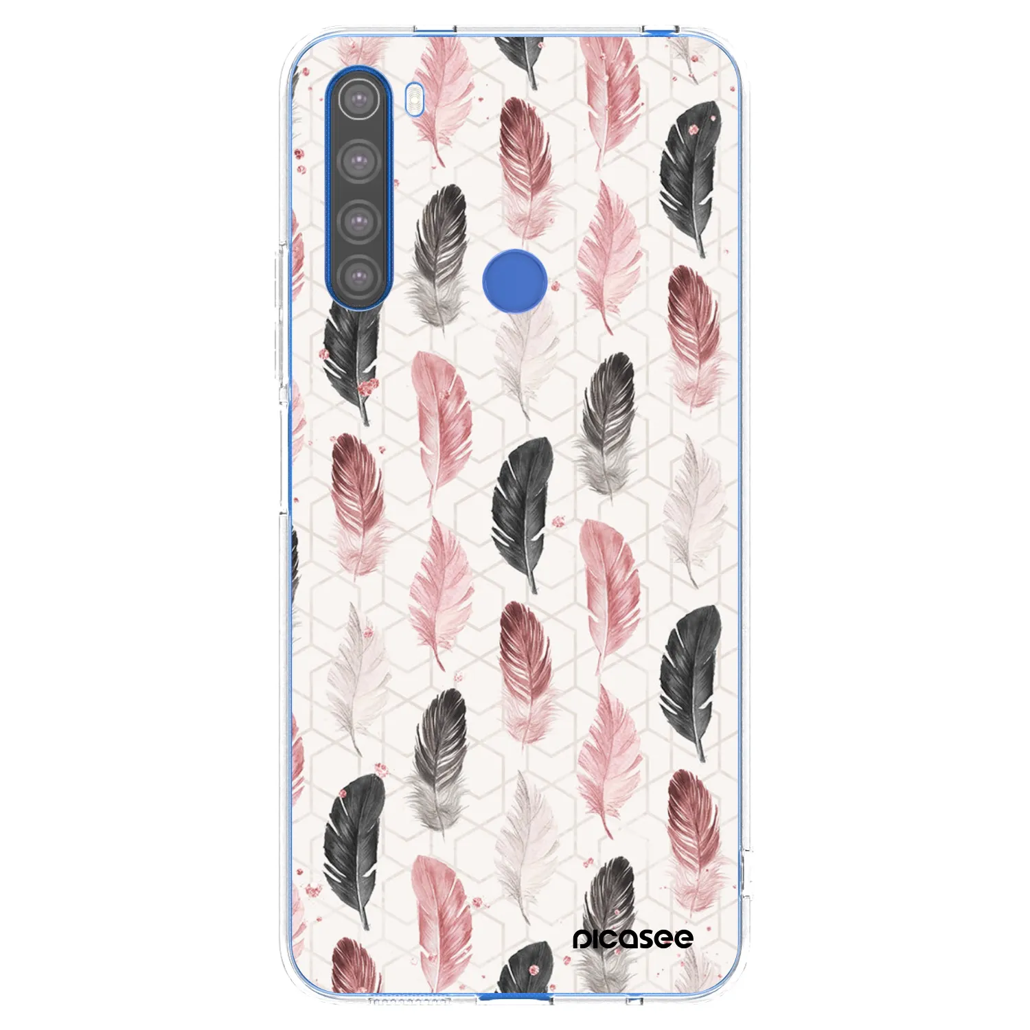 Picasee silikonový průhledný obal pro Xiaomi Redmi Note 8T - Pírka 2