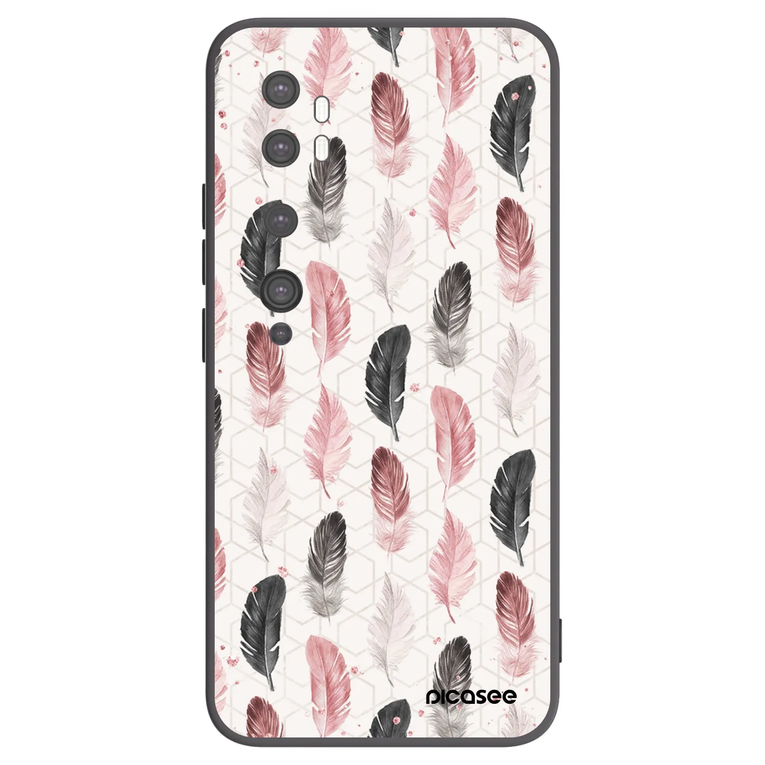 Picasee silikonový černý obal pro Xiaomi Mi Note 10 (Pro) - Pírka 2